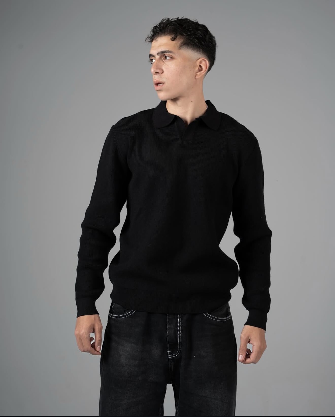 Knitted polo